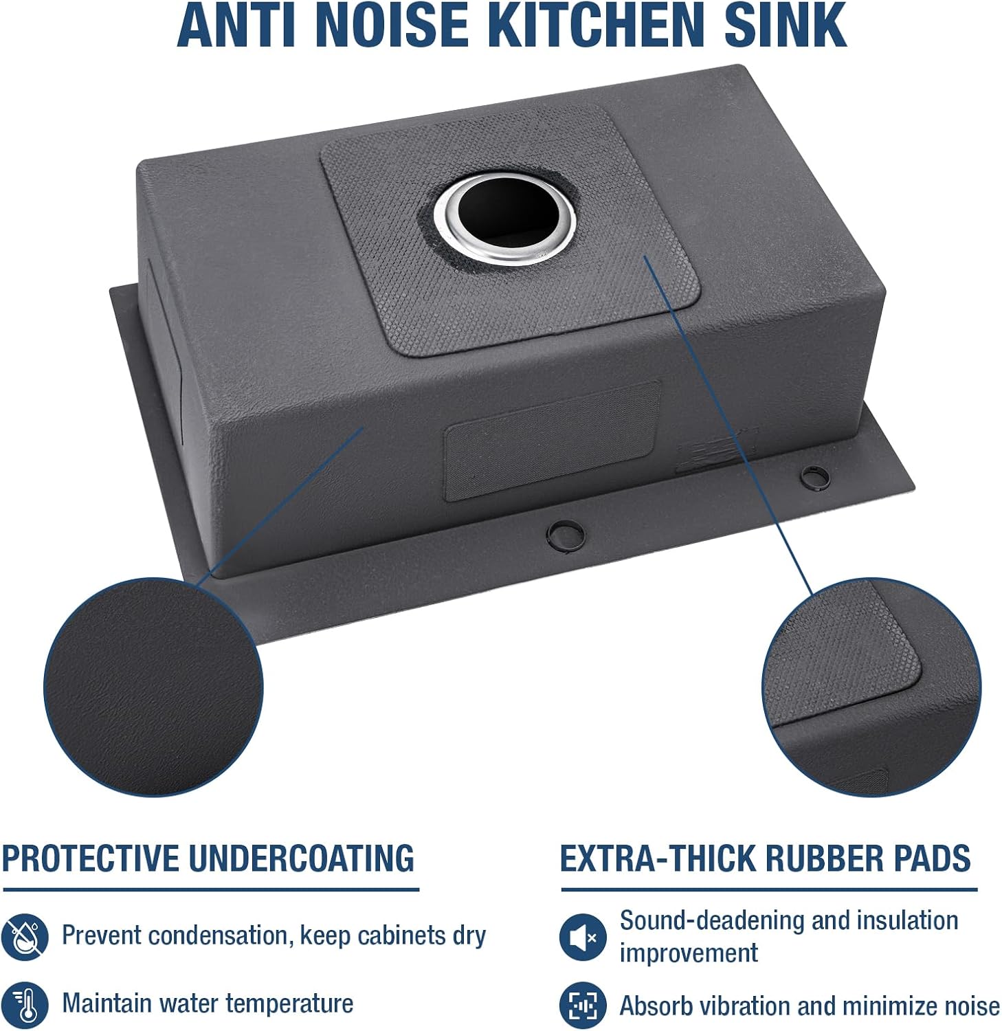 DuyviSteil 30" x 18" x 9" Topmount Kitchen Sink, 304 Stainless Steel Drop in Single Bowl Sink with Basket Strainer for RV, Travel Trailer, Garage(Nano)