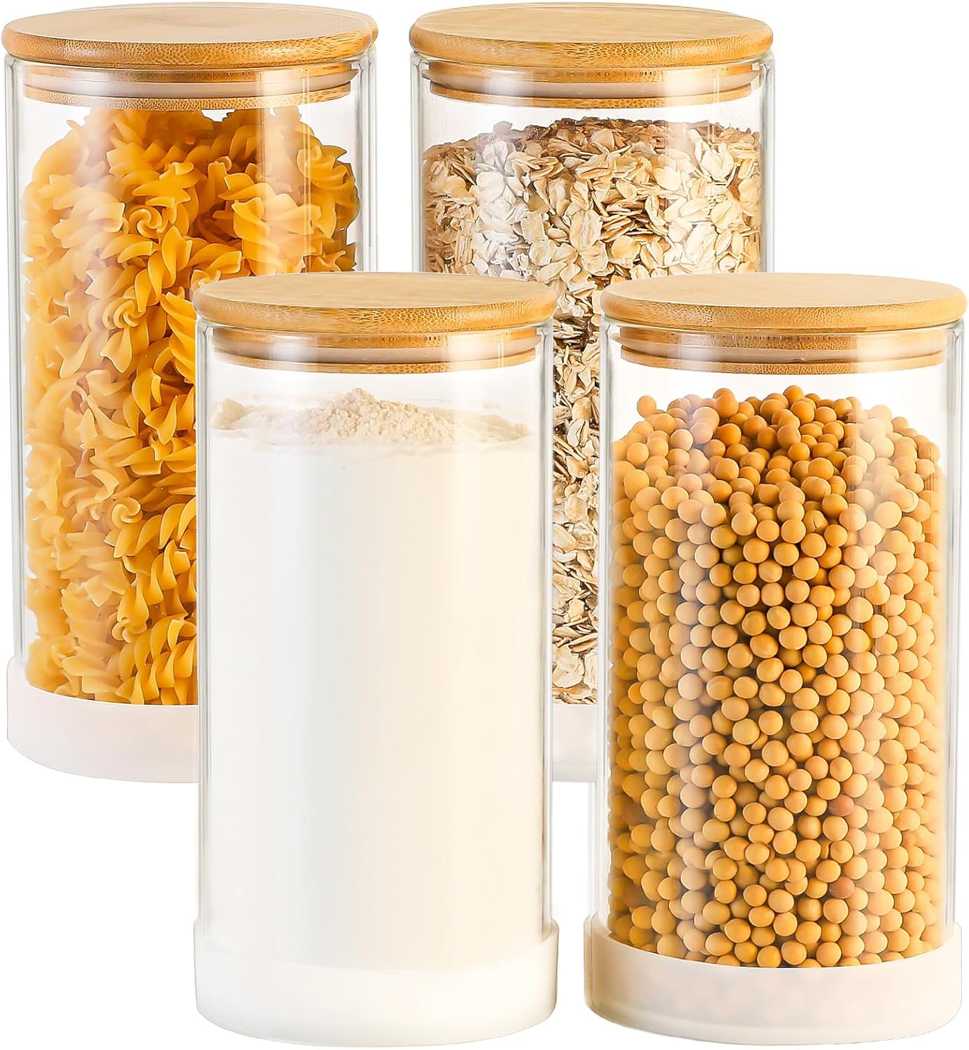 TBWIND 12 Pack 8 oz Square Glass Spice Jars with Lids and Labels – Airtight Small Spice Containers Set, Clear Glass Storage Jars for Seasoning, Spices, Kitchen Pantry Organization